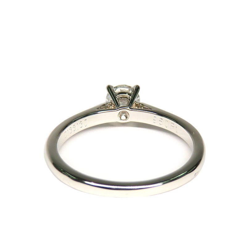 Cartier Solitaire Diamond 0.31ct F VS1 EX Ring #48 GIA Certified