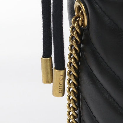 Gucci Small Bucket Bag GG Marmont 575163 Dtdrt 1000 Crossbody Shoulder Bag