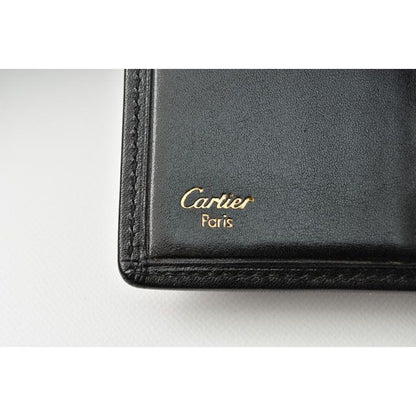 Cartier Wallet Folding Leather Black — view 5
