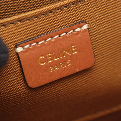 Celine Shoulder Bag Cuill Triomphe Mini Black Brown — view 4