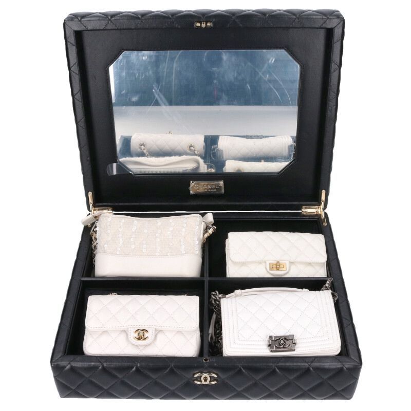 Chanel Sets Of 4 Minis Bags Mini Bag In Quilted Leather Case Women's