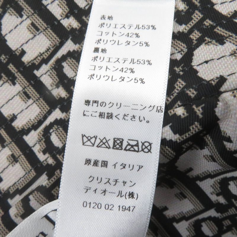 Christian DIOR 95tdd923a130 Teddy-d Obscure Pattern Bob Hat Black 58 Storage