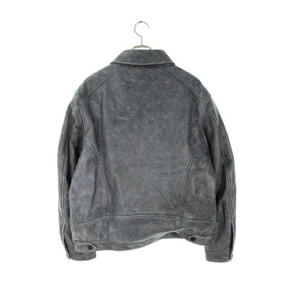 Louis Vuitton 23 SS Rm231 M T24 Hol08 E Logo Patch Stadium Jean Leather Jacket — view 2