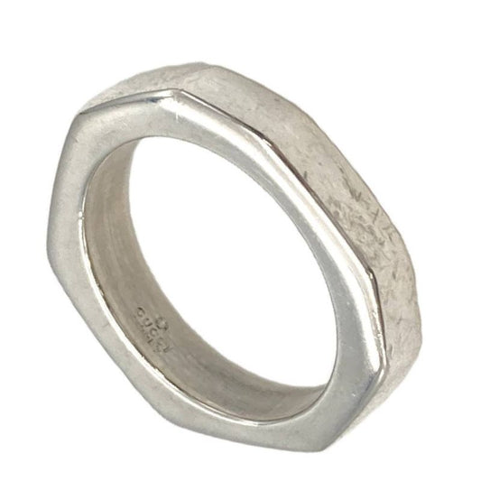 Gucci Octagon Ring Approx 125 Size Sv925 7g Silver Unisex