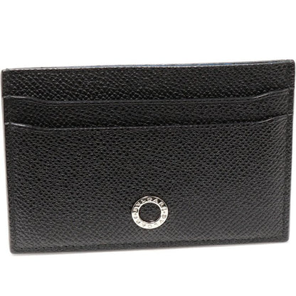Bulgari Card Case Pass Case Bulgari Man Calf Black And Blue 30405