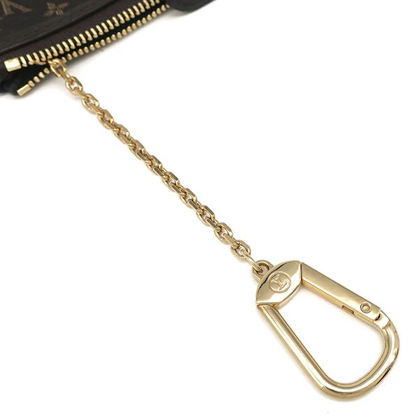 Louis Vuitton Coin Case Pochette Cles Monogram Idylle Fusan Gold Hardware Brown