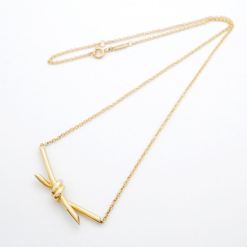 Tiffany & Co Necklace Knot 18K Yellow Gold Yellow Gold Ladies