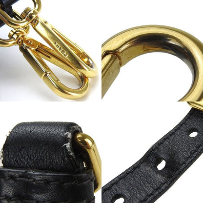 Prada Handbag 2WAY Nylon Leather Black Everyday Casual Gold Hardware Ladies