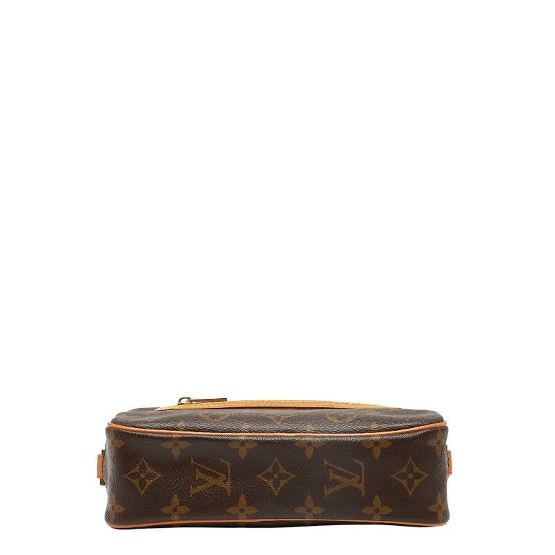 Louis Vuitton Monogram Pochette Cité One Shoulder Bag M51183 Brown PVC Leather