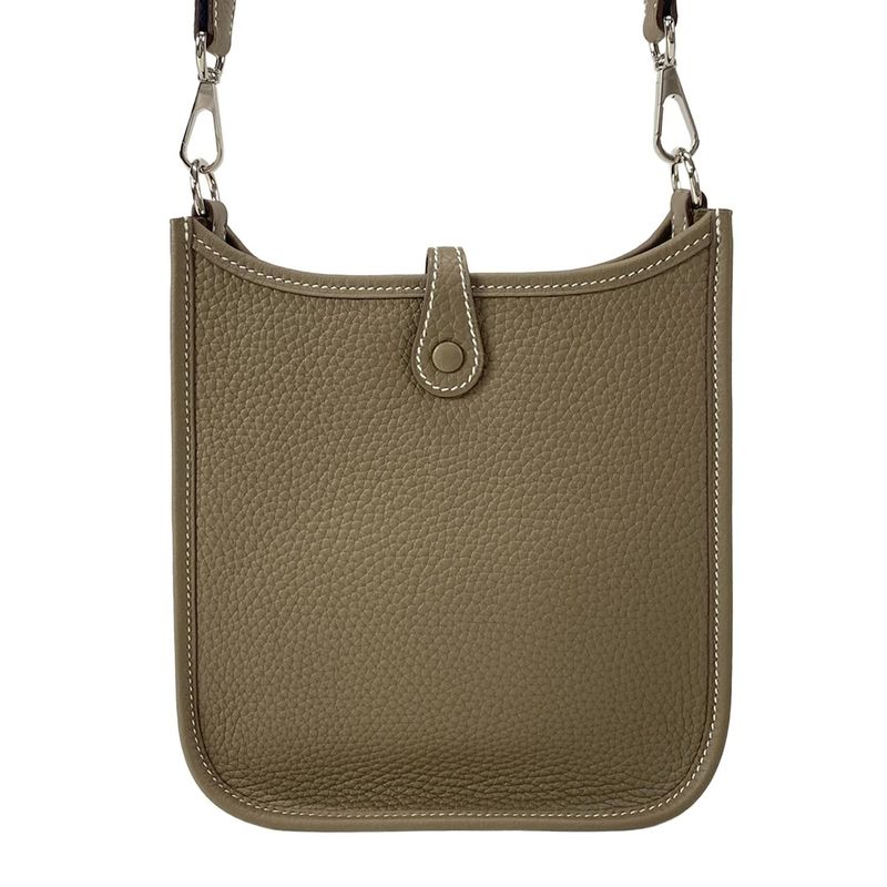 Hermes Shoulder Bag Evelyn TPM Amazon Etoupe Silver Hardware