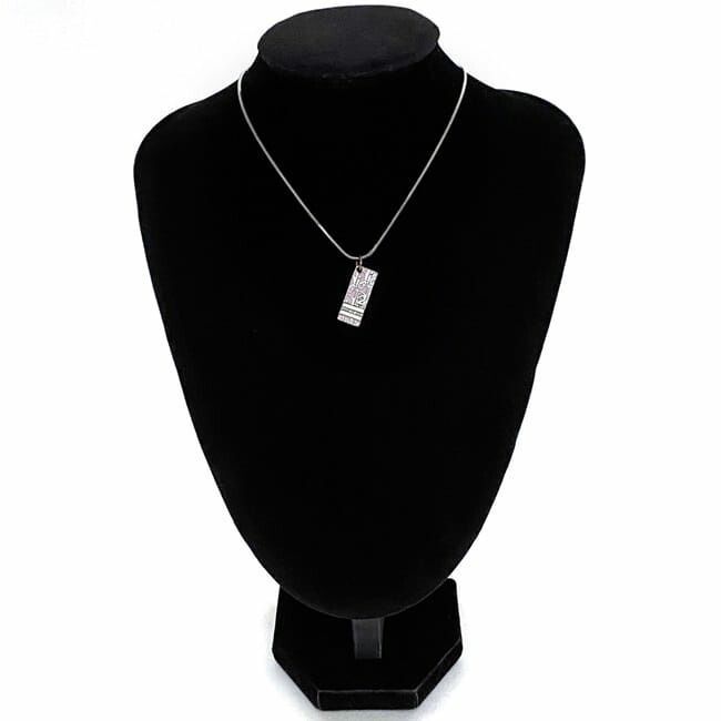 Christian Dior Logo Necklace Ec21018 Silver