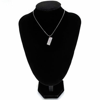 Christian Dior Logo Necklace Ec21018 Silver