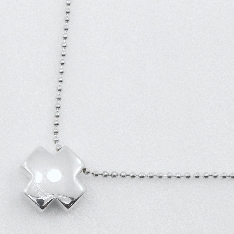 Tiffany & Co Roman Cross Ball Chain Silver 925 Ladies 13.4g Necklace