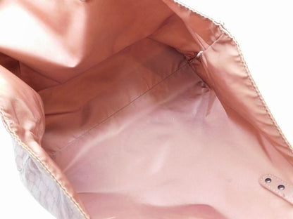 Bottega Veneta - Intreccio Print Nylon Fabric Tote Bag Leather Pink Purple