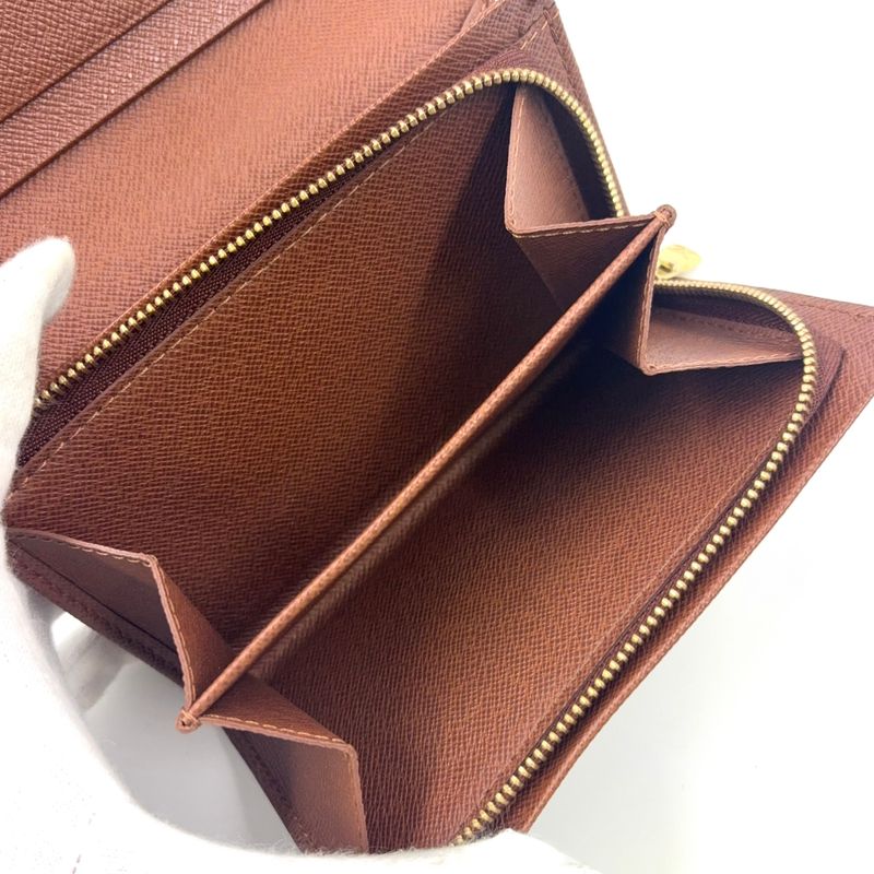 Louis Vuitton Portmonnais Vieux Trésor Monogram Leather × PVC Brown Bifold