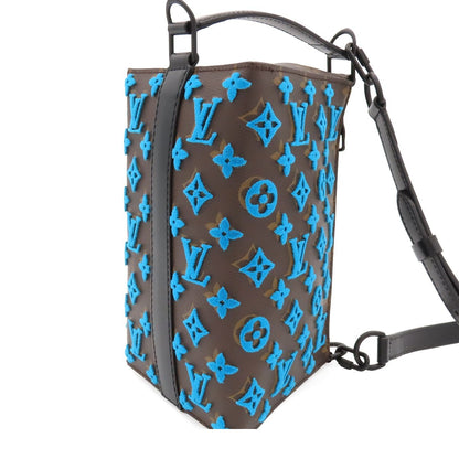 Louis Vuitton Triangle Messenger Brown Turquoise Monogram Tufting 2-Way — view 5