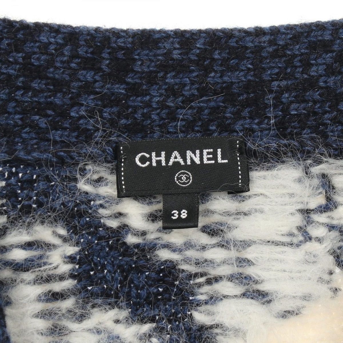 Chanel Cardigan Lion Button Floral Pattern Cashmere — view 3