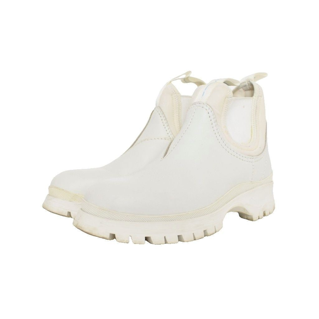 Prada Side Goab Short Boots 36 White