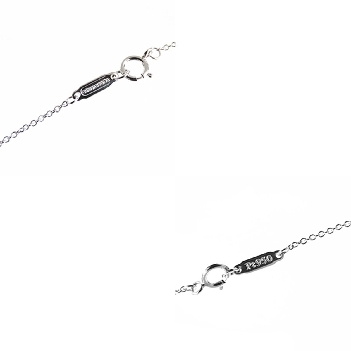 Tiffany & Co Solitaire Diamond Pendant Platinum Necklace — view 6