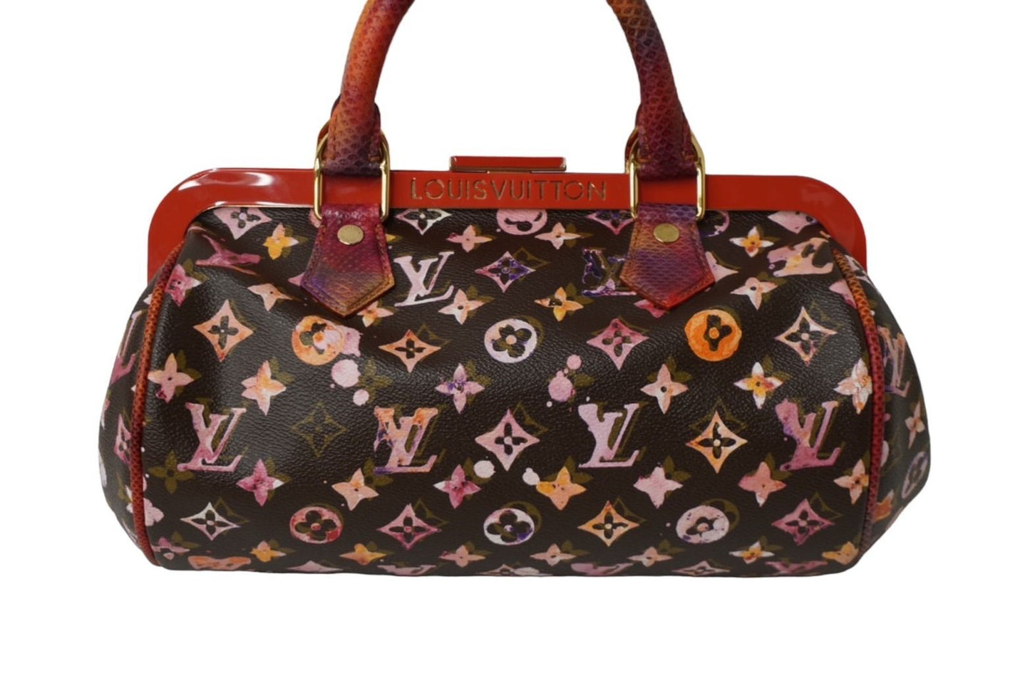 Louis Vuitton Monogram Water Color Richard Prince Papillon Handbag Brown — view 2