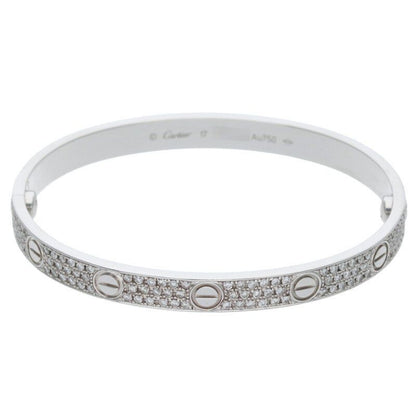 Cartier New Shape LOVE Bracelet Love Bracelet 18K White Gold After Diamond