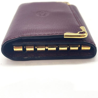 Cartier Key Case 6 Bridges L3000156 Must Line Leather Red Hardware Gold