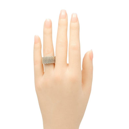 Tiffany & Co Somerset Silver 925 Size 13 Ladies 8.6g Ring