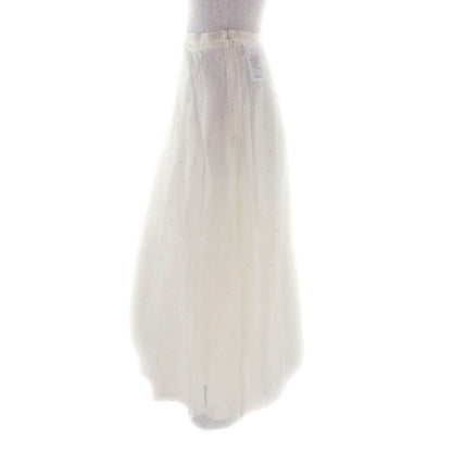 Dior Silk Dot Pattern Tulle Skirt Long Off — view 3