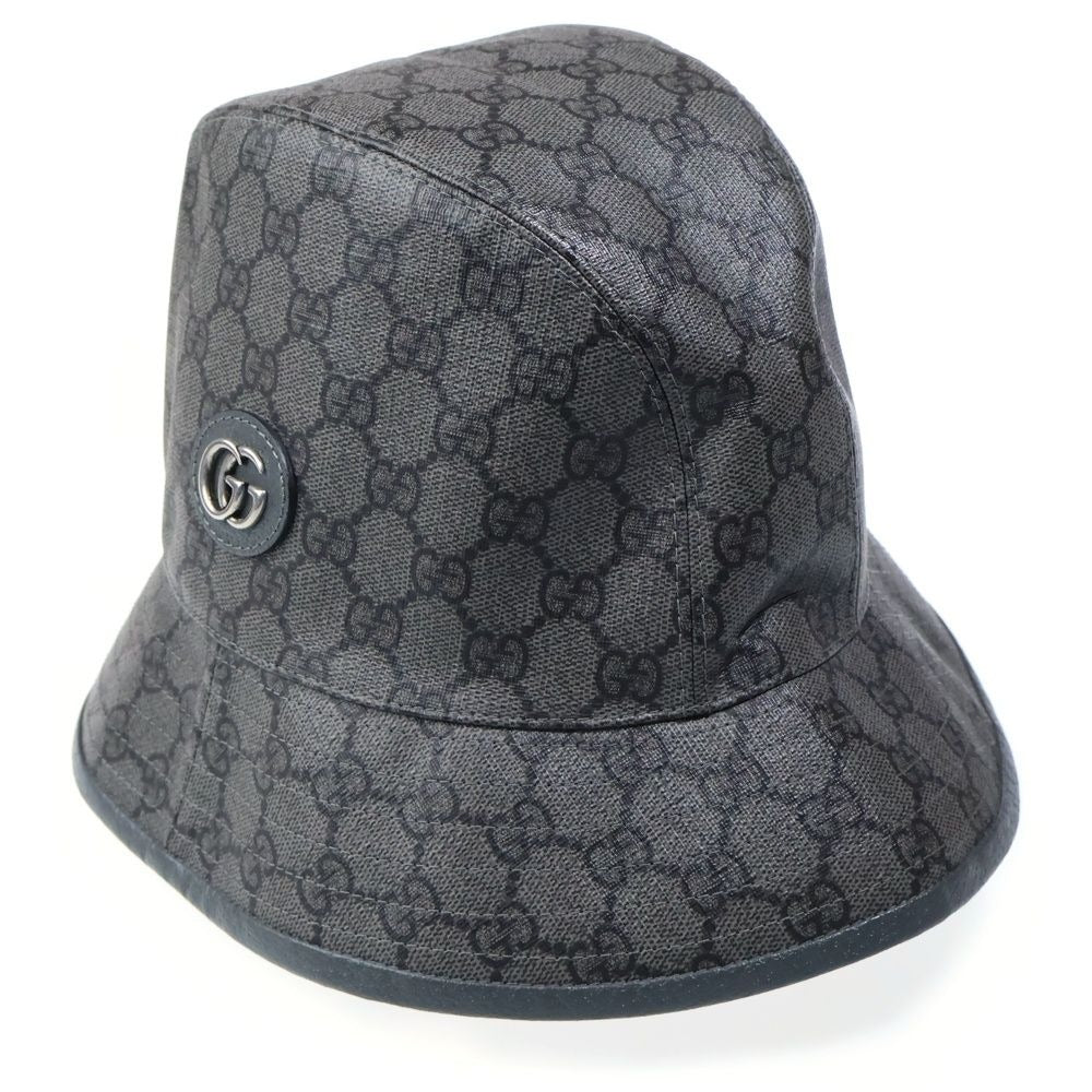Gucci Fedora Not Defined GG Supreme Bucket Hat Gray