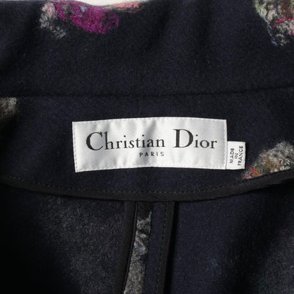 Dior Stainless Steel Coat All Over Pattern Double Breasted Wool Cashmere — view 3
