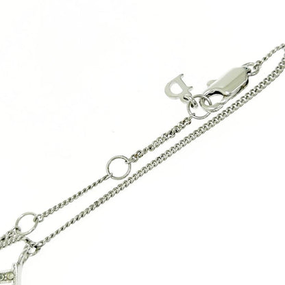 Christian Dior Metal Rhinestone Dior Logo Star Bracelet Silver 483539 Bracelet
