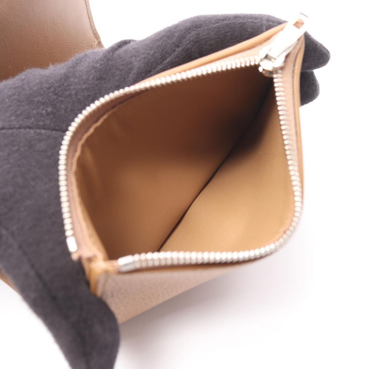 Loewe Trifold Wallet Vertical Small Mocha Leather — view 4