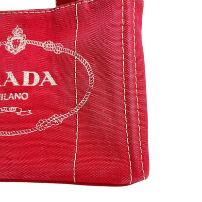 Prada Bn2439 Mini 2-way Canapa Tote Bag Prada Red