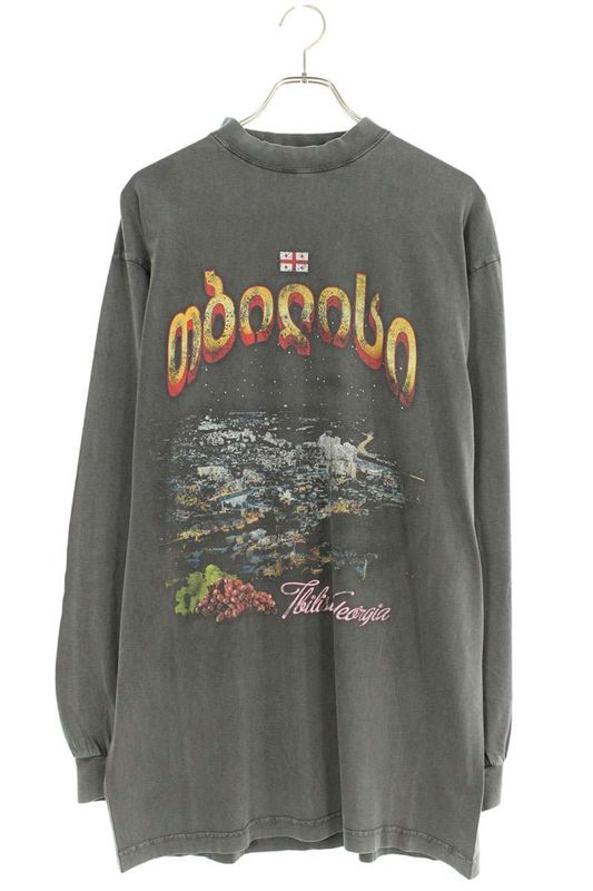 Balenciaga 25SS 819022 Trvq7 Large Fit Long Sleeve Cut And Sewn Men's 1