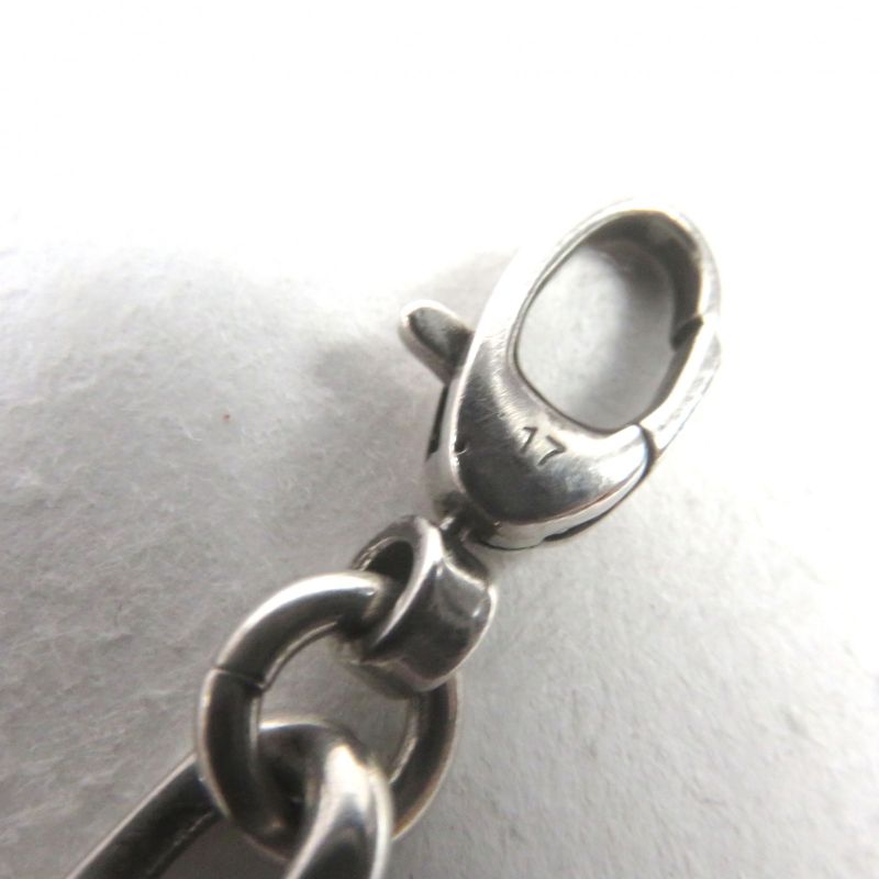 Gucci 620798 Ag925 Interlocking G Aged Clasp Closure Bracelet Silver With 17