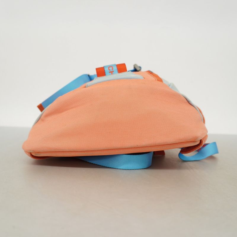 Chanel Backpack Daypack Sport Nylon Blue Red Silver Hardware Women