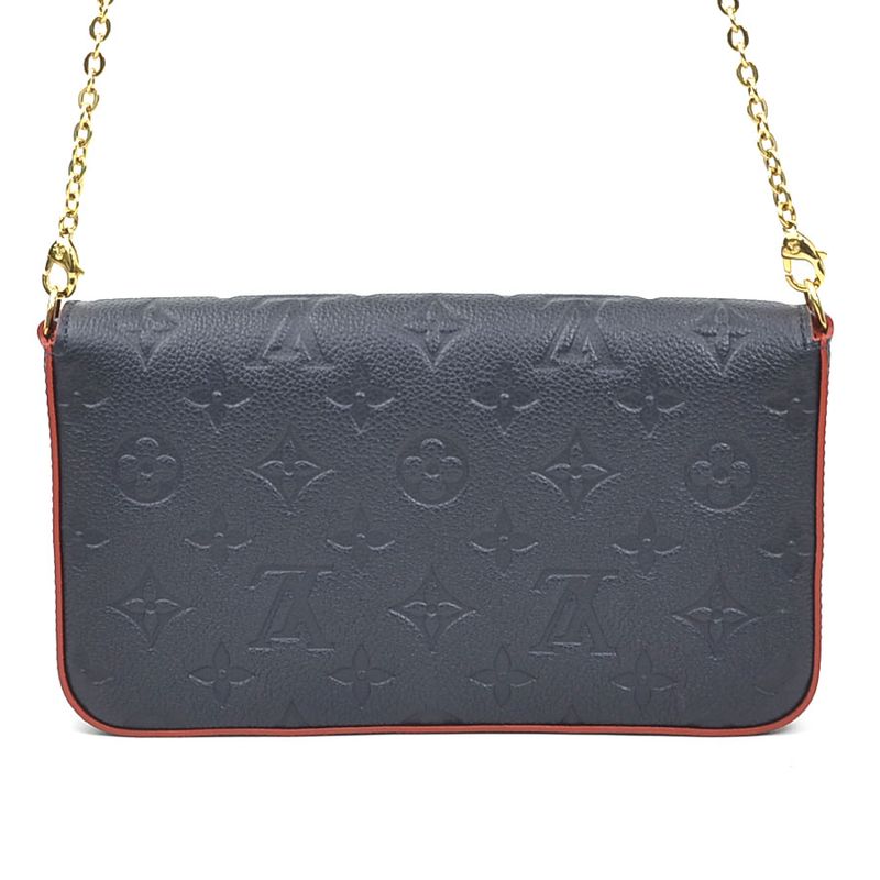 Louis Vuitton Chain Wallet Crossbody Shoulder Bag Monogram Empreinte Pochette