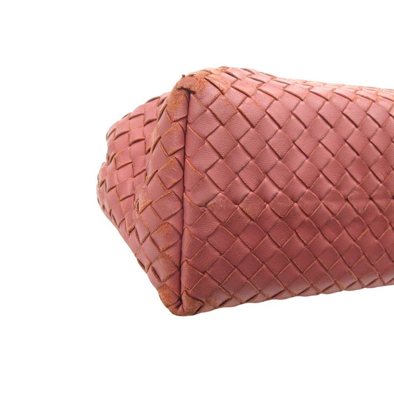 Bottega Veneta Intrecciato Small Garda Hand Tote Bag Lamb Leather Pink Ladies
