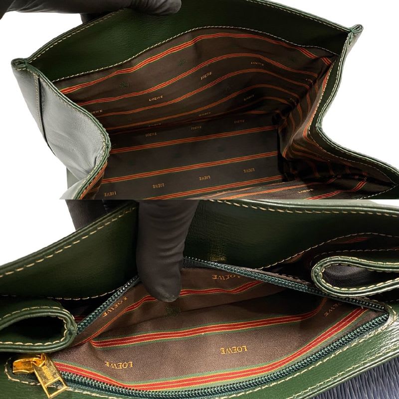 Loewe Vintage Velasquez Twist Handle Leather 2-Way Shoulder Bag