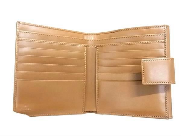 Gucci 035 2149 2238 GG Marmont Leather Bifold Wallet Women's Brown