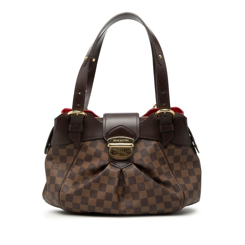 Louis Vuitton Damier Sistina PM Brown Leather Handbag