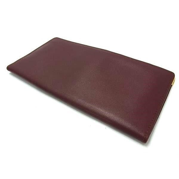 Cartier Wallet Must Line Bordeaux Leather Bifold Long — view 3