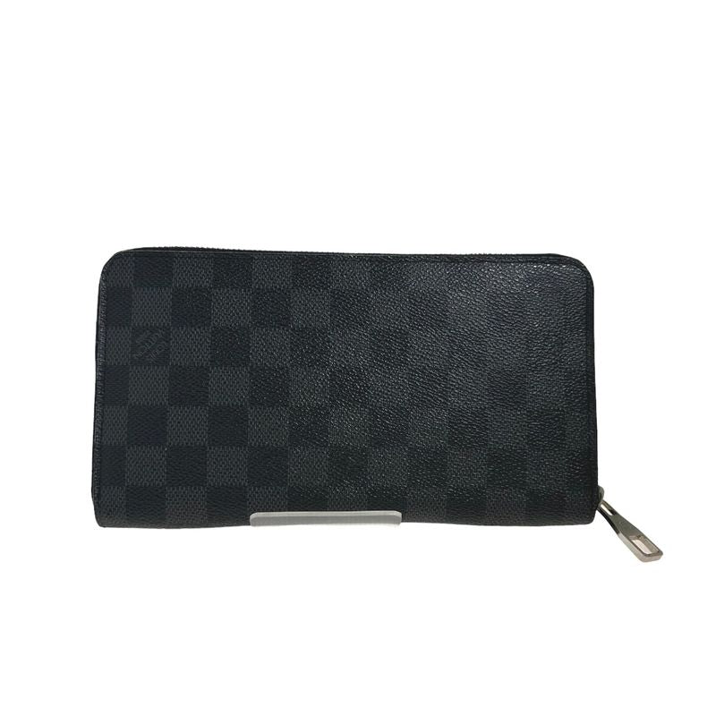 Louis Vuitton N63077 Damier Graphite Round Zipper Zippy Organizer Long Wallet