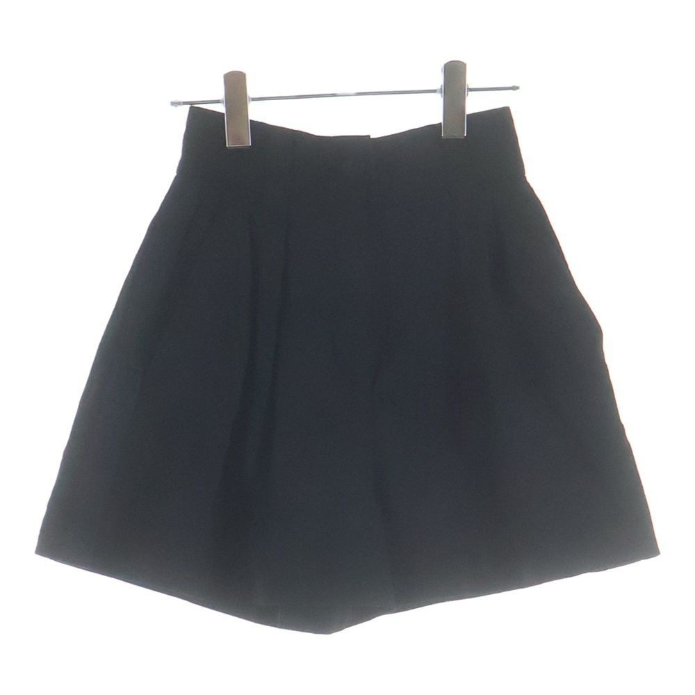 Miu Miu Side Line 2 Tuck Wool Short Shorts Black