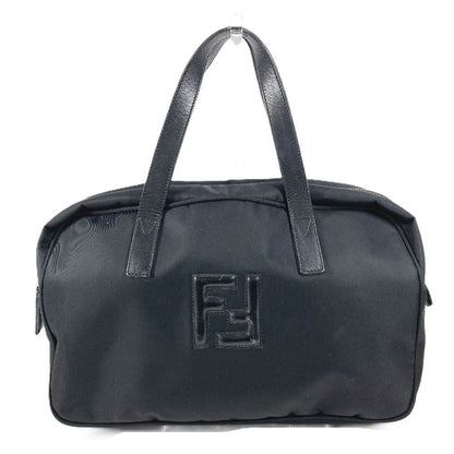 Fendi Handbag Fflogo Nylon Black
