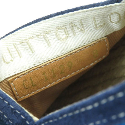 Louis Vuitton LV Logo Embroidery Striped Pattern Partially Suede Espadrilles