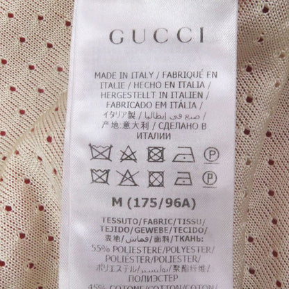 Gucci 625287 Logo Patch Line Design Track Jacket Jersey Red Ivory M Made In