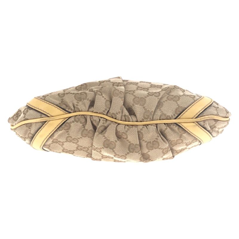 Gucci Beige Gold Hardware GG Canvas/leather 203257 Shoulder Bag Messenger Bag