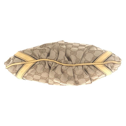 Gucci Beige Gold Hardware GG Canvas/leather 203257 Shoulder Bag Messenger Bag