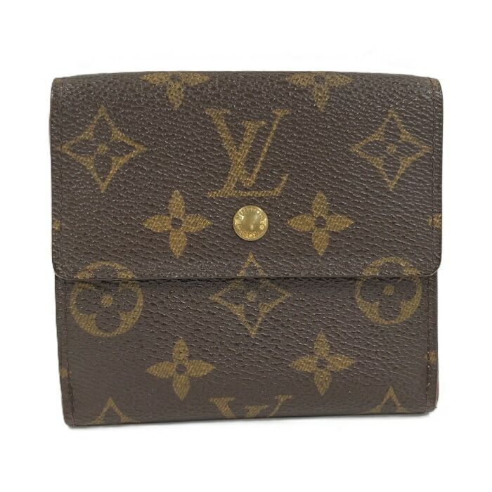 Louis Vuitton Porte Monet Vieux Carte Cles Di Trifold Wallet Monogram Brown